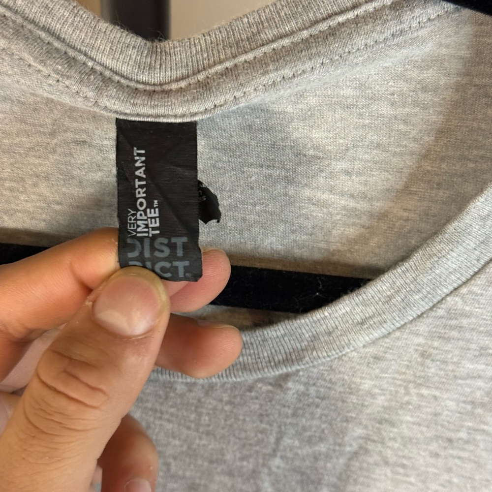 District Light Gray Men's Short Sleeve Tee - Picture 4 of 5
